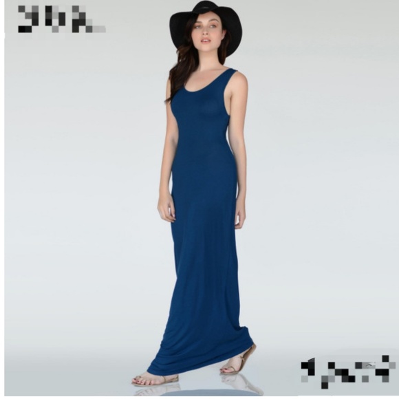 Dresses & Skirts - Teal Solid Color Maxi